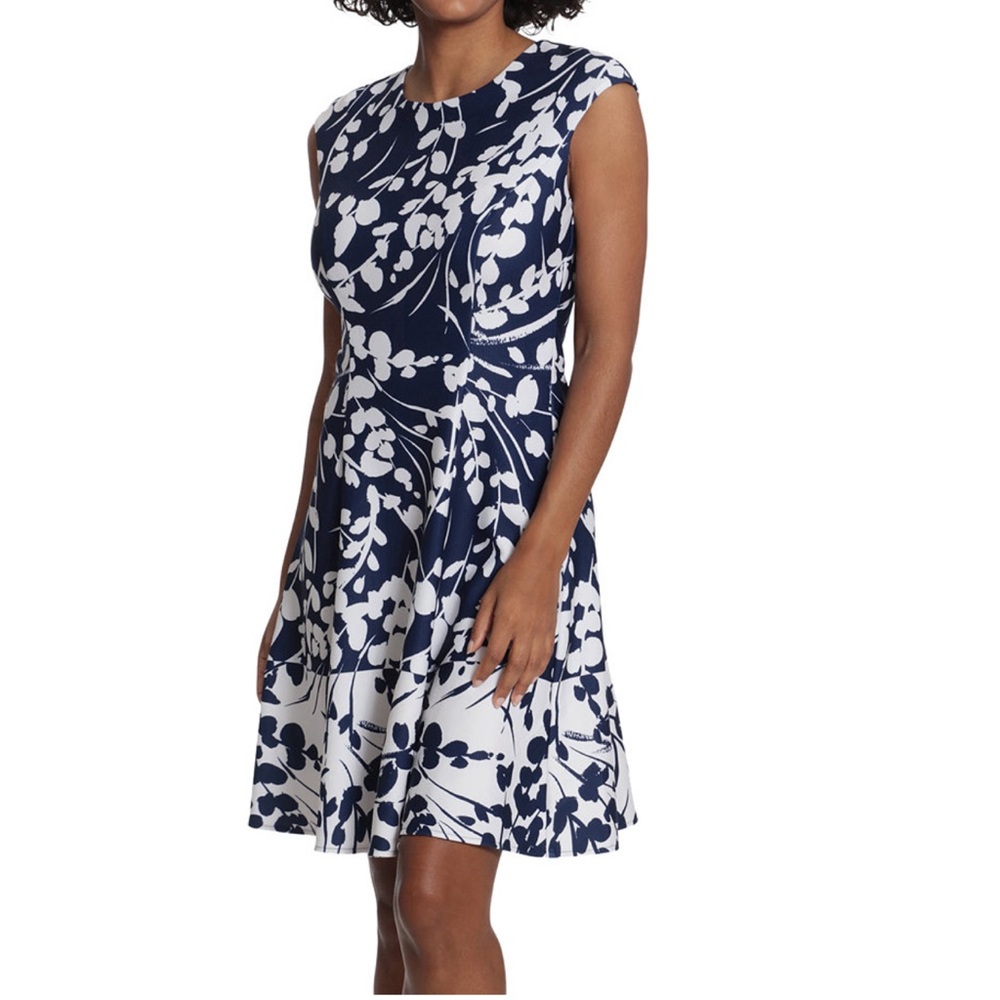 Women’s floral fit and flare dress